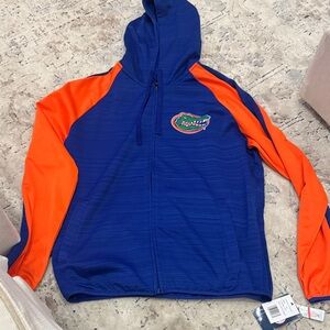 Blue and Orange Bomber Jacket